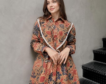 Shita Batik Cotton Blouse Women Indonesian Modern Top