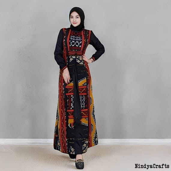 dress tenun modern Model Dress Tenun Modern Elegan