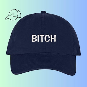 B*TCH Dad Hat bestickt | Hut Kerl Geschenk | Papa Geschenkidee | Freund Geschenkidee | Lustiger gestickter Hut
