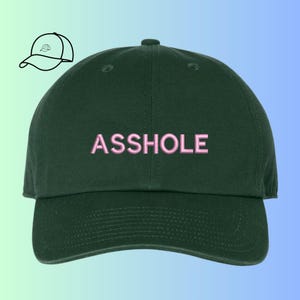 AS*HOLE Embroidered Dad Hat | hat guy gift| dad gift idea | boyfriend gift idea | Funny Embroidered Hat