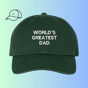 Der weltgrößte Vater bestickte Vater-Hut | Hut Kerl Geschenk | Papa Geschenkidee | Freund Geschenkidee | Lustige bestickte Mütze | Papa Hut