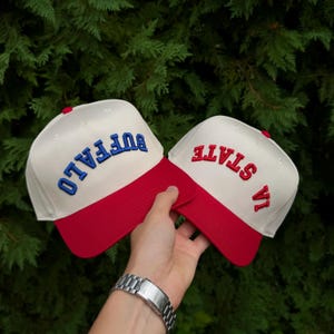 Upside Down 3D Puff Text Custom Hat image 4