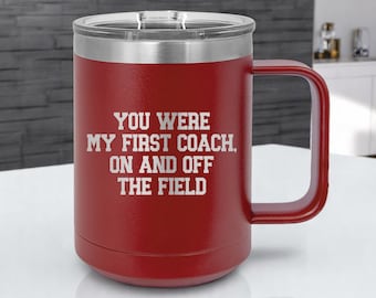 Custom Logo Engraved Mug, Personalized Steel Insulated Mug, Coffee Mug with Logo, Business Logo Gift, Custom Text or Name Mug, Gift for Dad