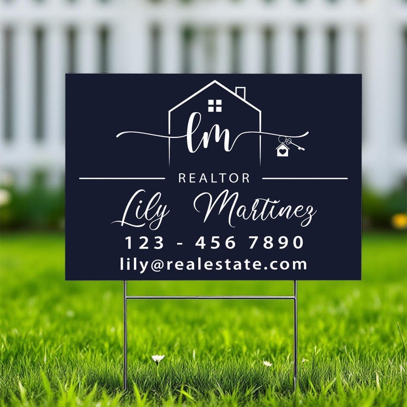 Personalized Open House and Sale Sign, Realtor Name Sign, Custom Real ...