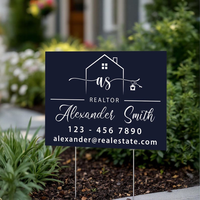 Pvc Sign Realtor Examples Personalized Open House and Sale Sign, Realtor Name Sign, Custom Real ...
