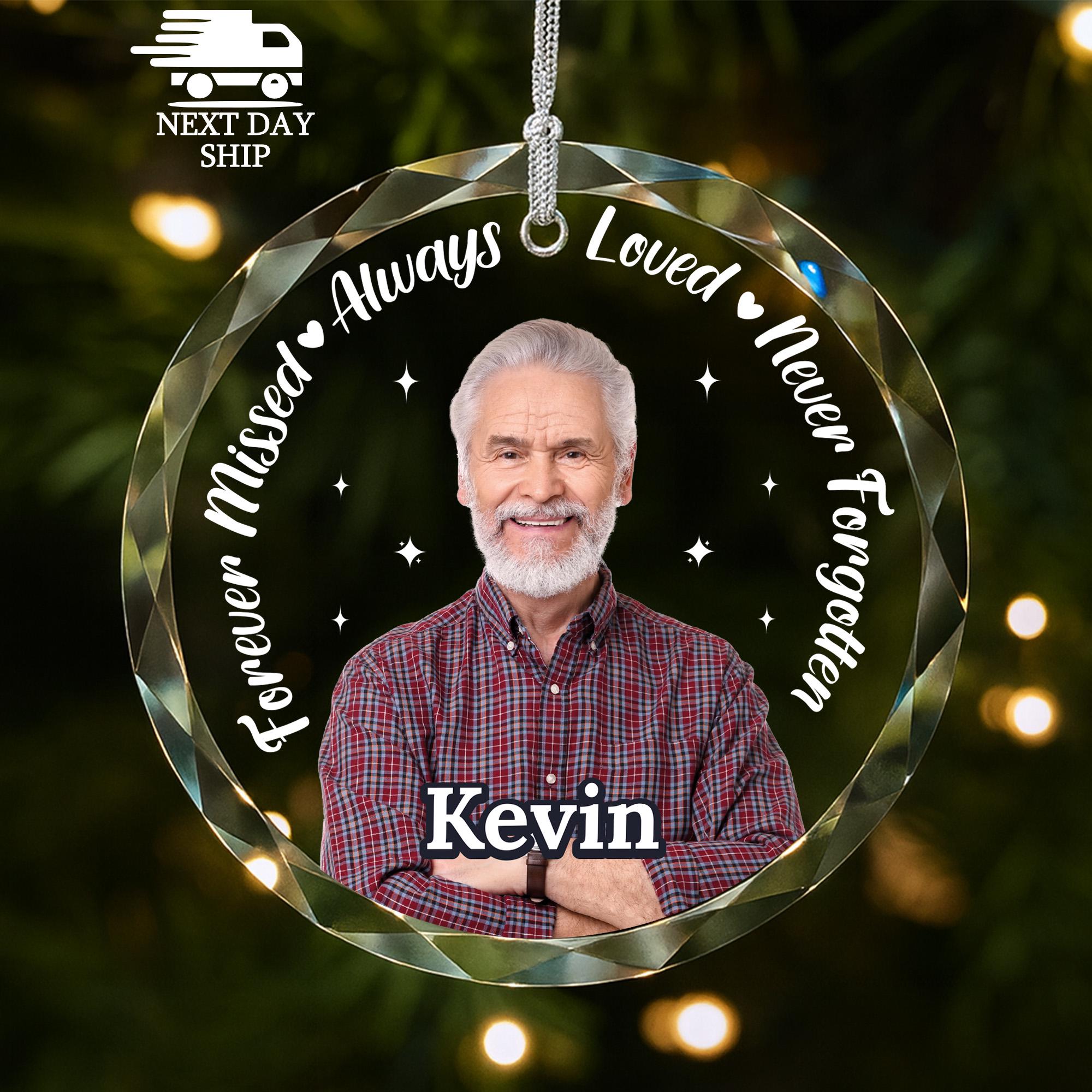 Personalized Memorial Ornament, Loss of Mom Dad Gift, Christmas Ornament, Remembrance Gift, Custom Bereavement Gift, Family Christmas Gift