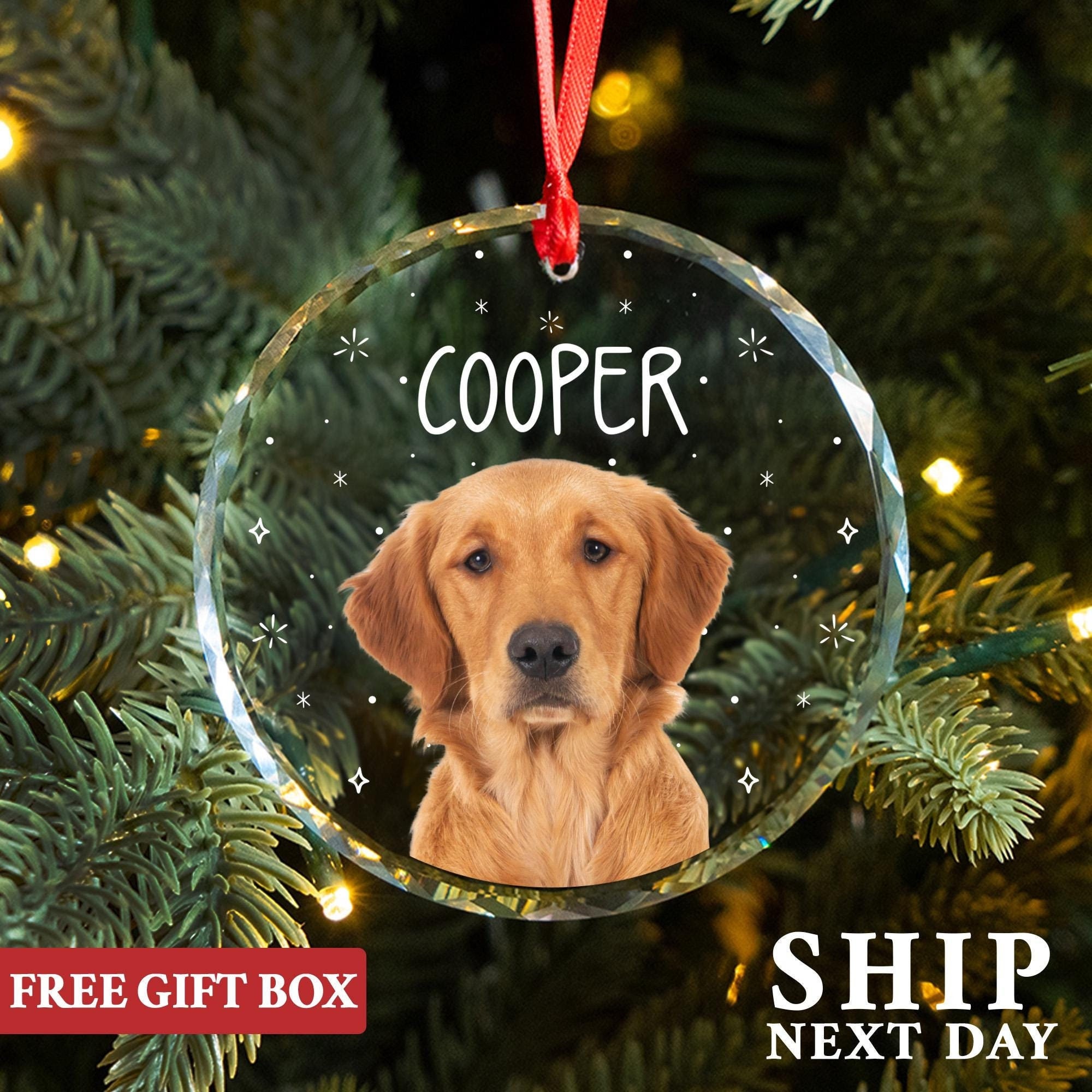 Personalized Dog Ornament, Custom Cat Ornaments, Pet Ornament, Christmas Gifts, Dog Mom Gifts, Pet Owner Ornament, Christmas Ornaments