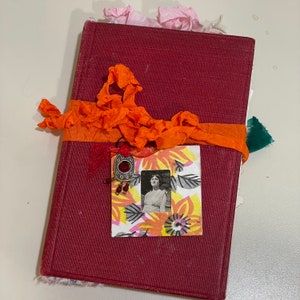 Junk Journal Gorgeous Vintage Book Cover made with Authentic Ephemera
