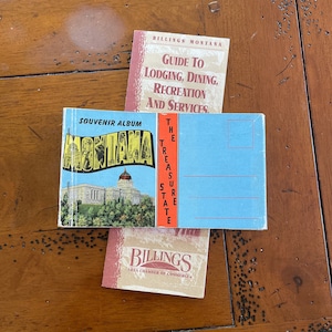 1930’s Montana Souvenir Album of 20 Postcards - Travel Ephemera