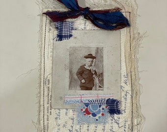 Handmade Vintage Ephemera Journal Card