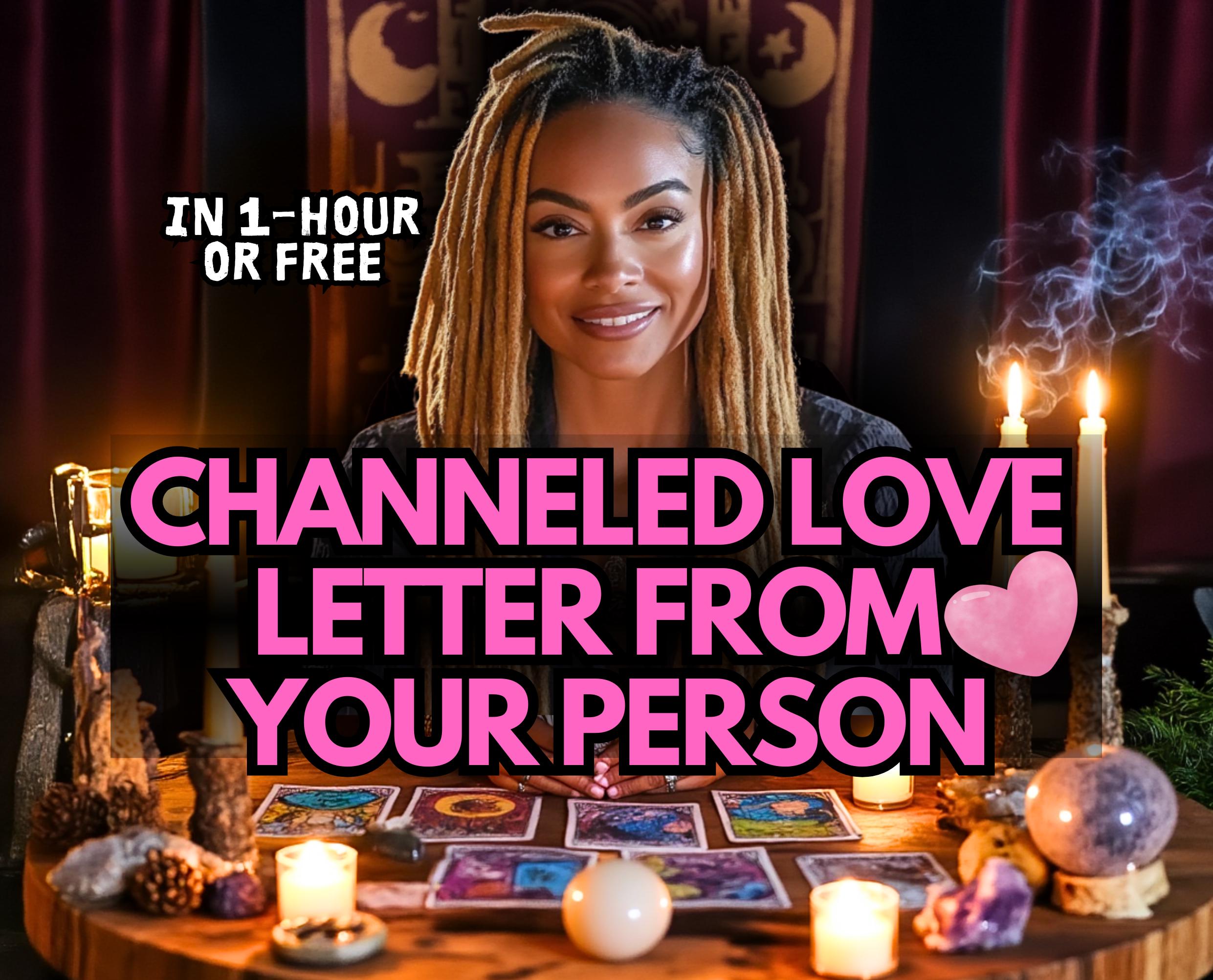SAME HOUR Channeled love letter, Tarot Love Reading, Psychic Love Reading, Ex Reading, Soulmate Reading, Husband Reading,Love Reading,Reader