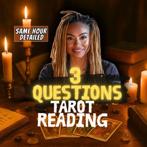 Lectura de tarot de 3 preguntas, respuestas rápidas, lectura de tarot del amor, tirada de tarot profesional, visión psíquica del tarot