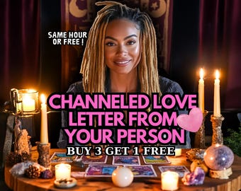 SAME HOUR Channeled Love Letter, Tarot Love Reading, Psychic Love Reading, Ex Reading, Soulmate Reading, Husband Reading,Love Reading,Reader