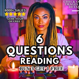SAME HOUR 6 Questions Tarot Reading, Yes No Answer, Yes No Questions, Same Hour Tarot, Quick Tarot Answers, Medium Reading, Tarot Reading