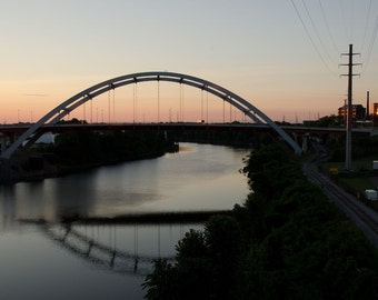 Gateway Bridge in Nashville Tennessee titled Circle -- original fine art photography
