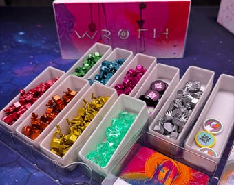 Wroth Board Game Insert Add-On - 10 Tray Organizer Set