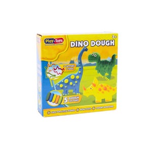 Dino Dough Play Set - Non-Toxic Modelling Clay for Kids | Dinosaur-Themed Creative Play by Play Toys