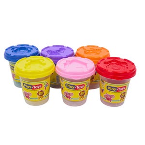 Single Cup Play Dough - Modelling Clay Kids 1x100 Gr - Play Toys Uk
