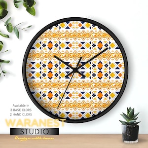 Geometric Wall Clock, Modern Wall Clock, Unique Home Decor, Minimalist Clock, Scandinavian Design Clock, Office Wall Clock