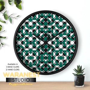 Geometric Wood Wall Clock: Modern Minimalist Home Decor