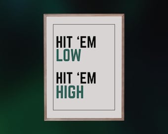 Philadelphia Eagles Fight Song Print: Fußball Poster als PDF-Download