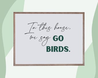 "Philadelphia Eagles ""Go Birds"" Druck"