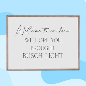 Busch Leuchtschild: Bierliebhaber Geschenk (PDF)