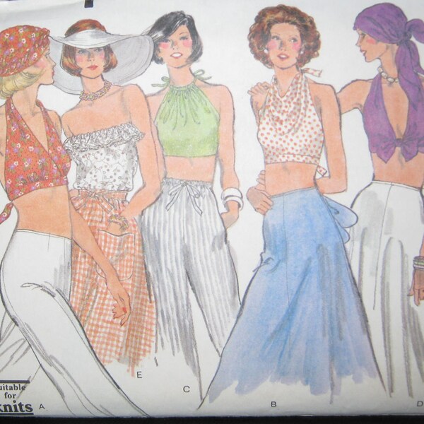 Vogue 9222 Misses halter top pattern  size 12