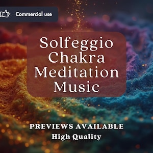 Chakra Solfeggio Frequency Meditation Music - 8 Hours Music + 7 Solfeggio pure tones and nature sounds - Digital Download