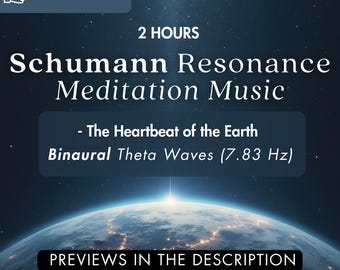 Schumann-resonantie-meditatie-soundscapes 3 x 40 minuten met natuurgeluiden en binaurale theta-golven (7,83 Hz)