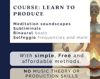 Meditations-Spracherstellungskurs: Solfeggio-Töne, Binaurale Beats (inklusive PDF-Anleitung & Beispielen).