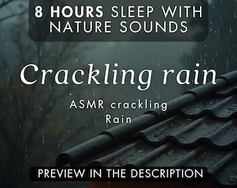 8 uur ontspannende regen om te slapen - ASMR-krakende regen - mp3-download