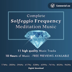 Música de meditación de frecuencia de solfeo completa - Avances disponibles - 10 horas