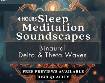 Sleep Meditation or Hypnosis Soundscapes with Binaural Theta- and Delta waves