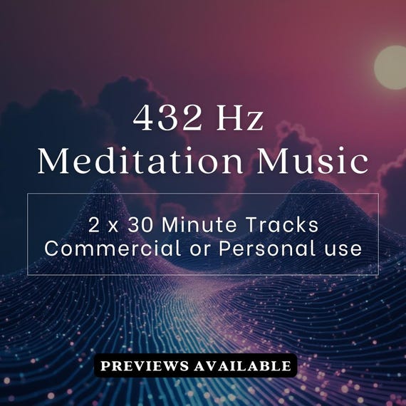 432 Hz Meditation Music - 2x30 minutes - Royalty Free - for commercial  or personal use