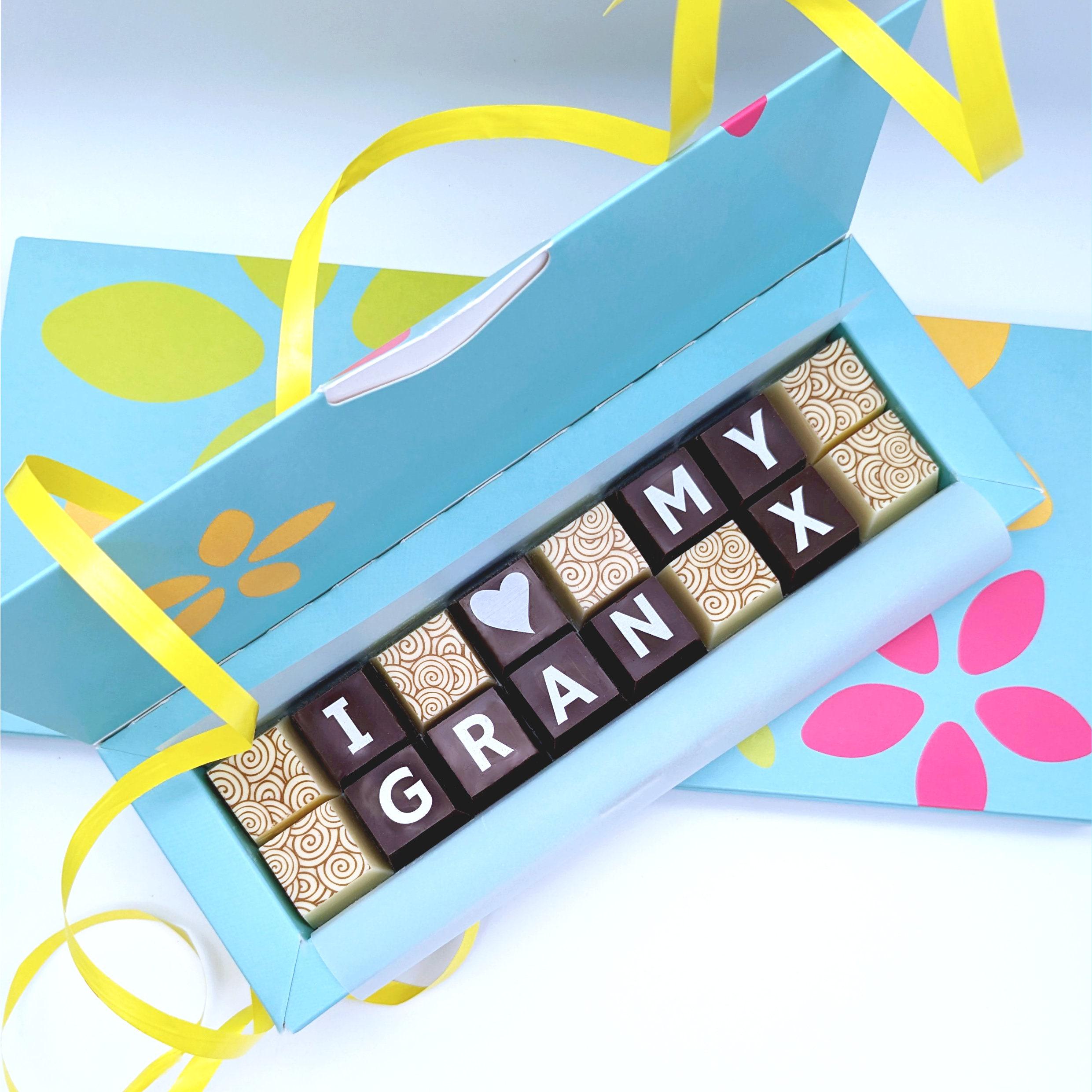 We love you gran, granny, grandma, nana chocolate box birthday gift