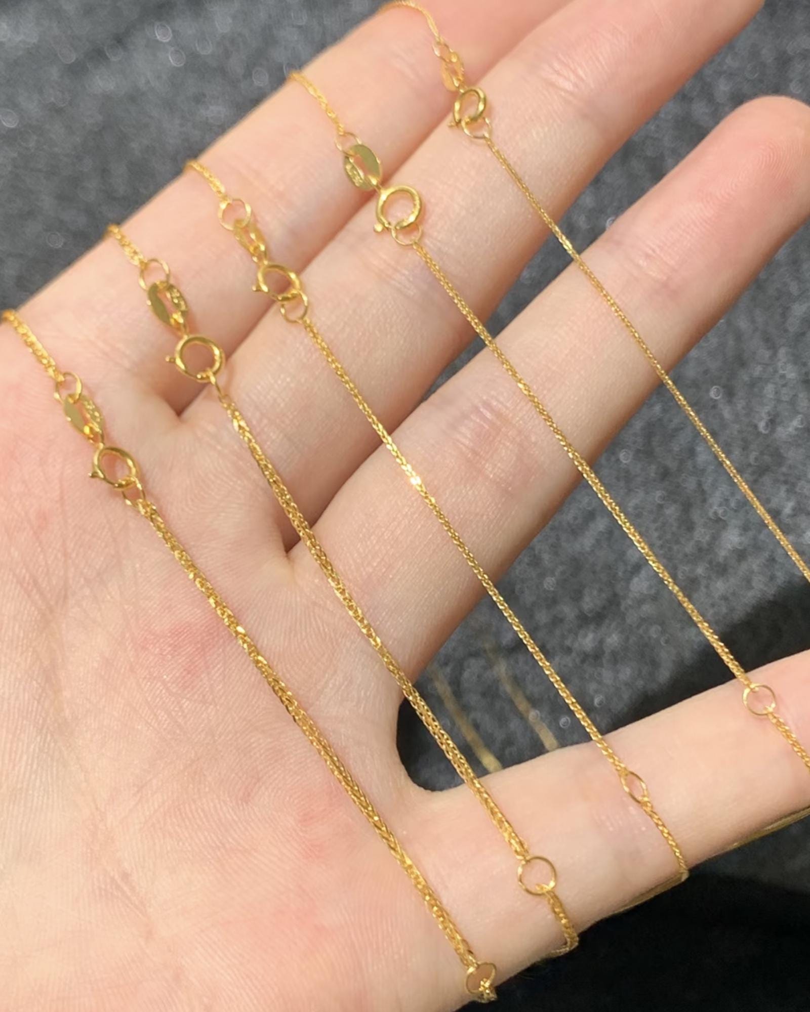 18k 750 Gold Chain - Etsy New Zealand