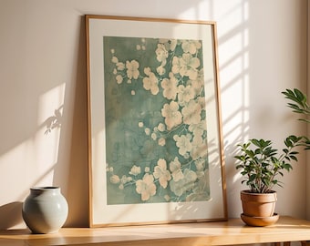 Elegante estampado floral: flores susurrantes