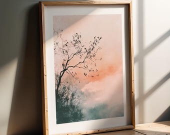Lámina artística japonesa: Árbol de la mañana