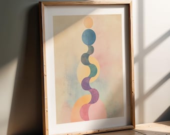 Lámina artística: El Unalome en colores pastel