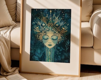 Lámina artística de atención plena: Alma espiritual