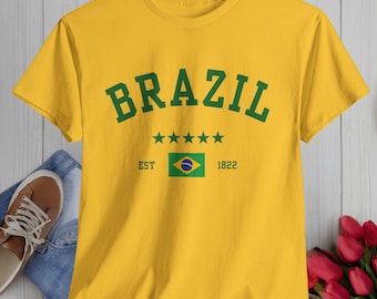 T-shirt van Brazilië, sweater van Brazilië, T-shirt van Brazilië, vlag van Brazilië, cadeau van Brazilië