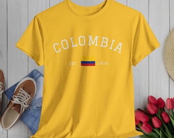 Kolumbianisches T-Shirt, Kolumbien Sweatshirt, Kolumbien WM-Shirt, Kolumbien T-Shirt, Kolumbien Flagge, Kolumbien Geschenk, Sport T-Shirt