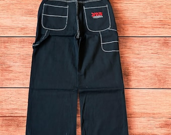 Y2K Baggy Black Opium Pocket Jeans Gothic Pants Oversized Y2K Baggy Black Opium Pocket Jeans Gothic Pants Oversized