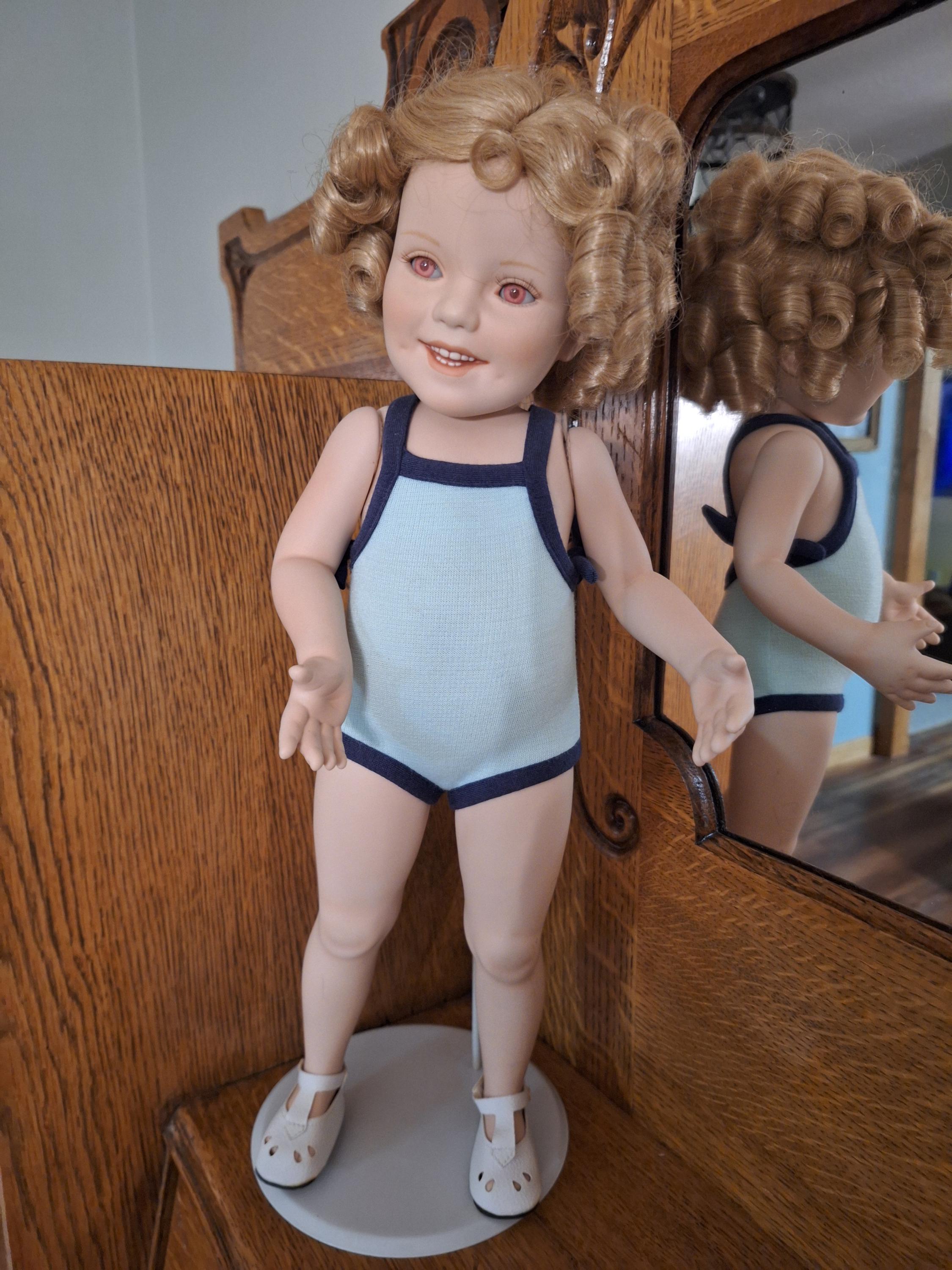 Porcelain Shirley Temple Doll - Etsy display picture 1