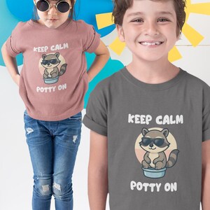 Keep Calm and Potty On T-Shirt I Funny Toddler Youth Shirt, Trendy Kids Tee, Funny Kids Life Tee, Funny Toddler Saying, Toddler Gifts