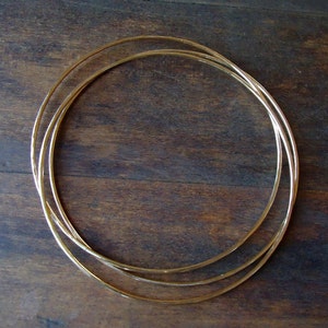 Bangle Gold Thin Large image 4