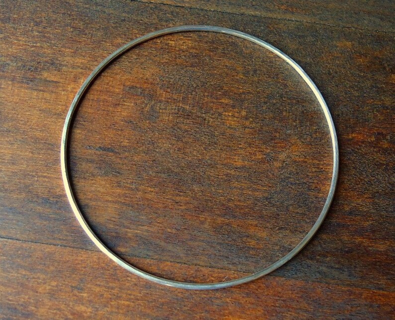 Bangle-Sterling Silver Thin Small-Simple image 1