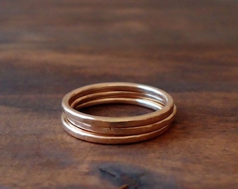 Handmade Gold Stacking Rings