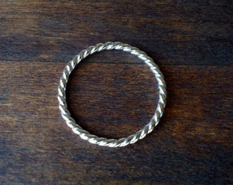 Twisted Silver Ring